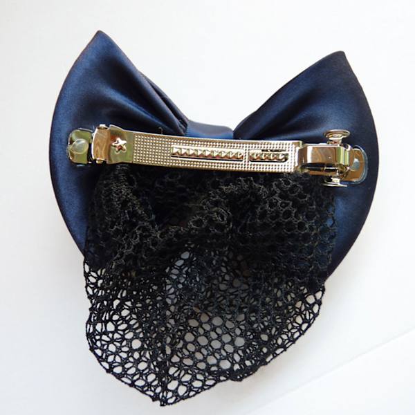 1/2/3/5 tyg lätt att bära Elastiska hårnät för moderiktiga Two Bows-black 1Set