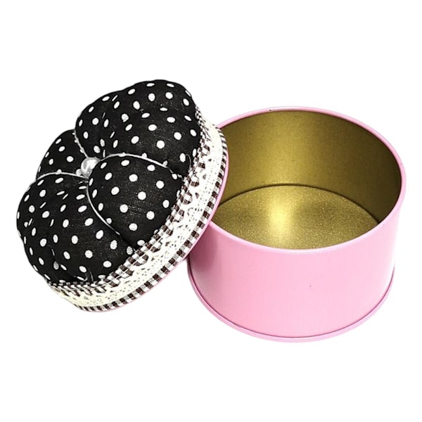 1/2/3 stift Kudde Nålkudde med case för hemsömnad Black 7.6x7cm 1Set