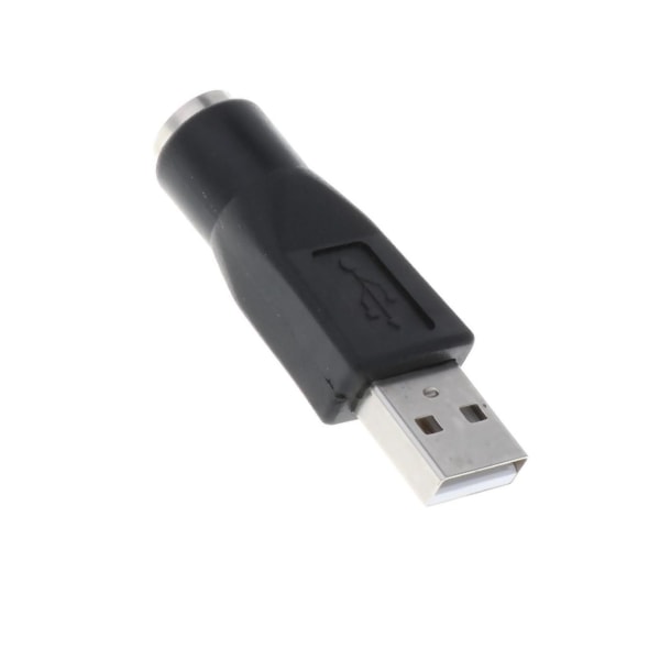 2/3/5 utbyte USB hane till PS/2 hona omvandlare växlare Black 5Set