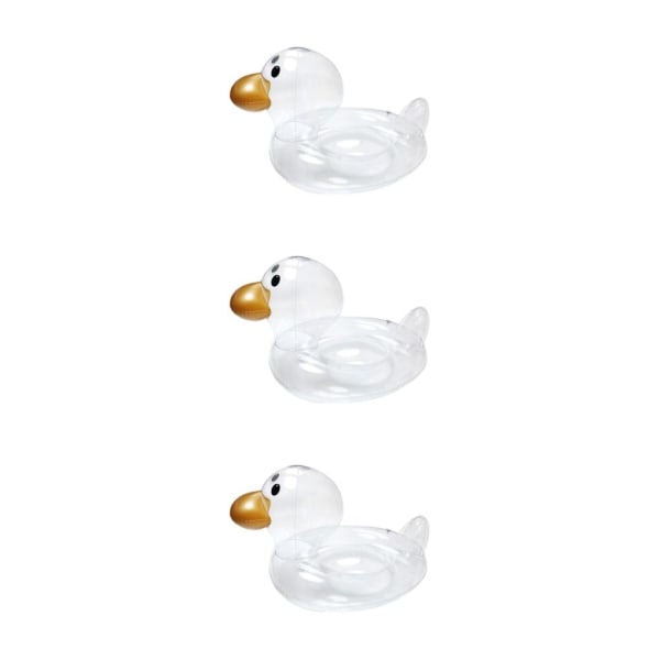 1/3 Swimming Float Ring För Flytande Uppblåsbar Tålig för Transparent Seat Ring 3Set