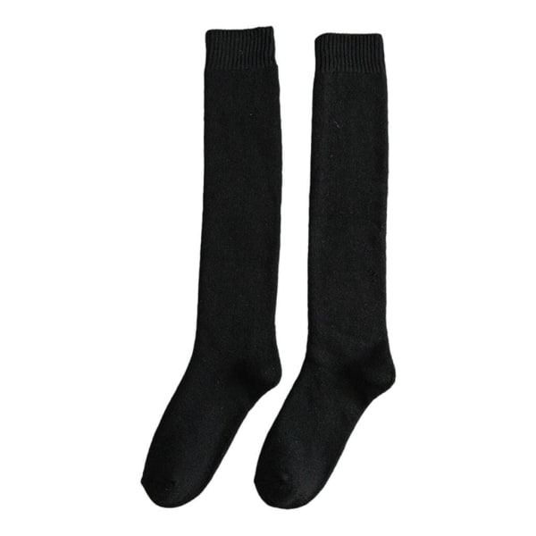 1/2 Andas bomull Herr Knähög Varm Lång Vinter Tjock Black 39cm 2Set