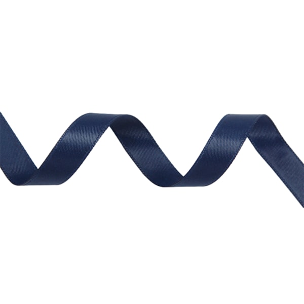 1/2/3/5 Fashionabla satinband för sömnad och hantverk - lätt att navy blue 370 6mm 1 Pc