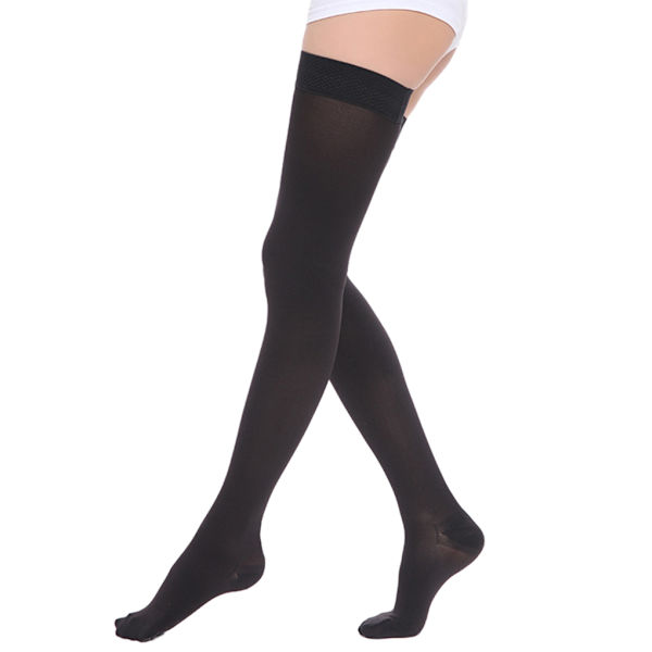 1/2/3 Trendiga och moderiktiga över knästrumpor för Toe wrapping - black XL 1Set