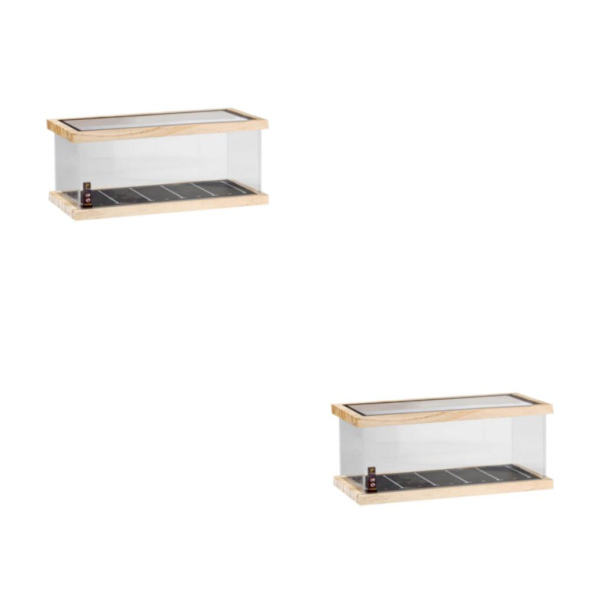 1/2 1/64 Case dekoration för bänkskiva miniatyr 1 Tier 2Set