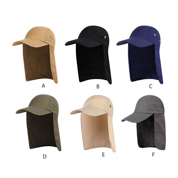 Unisex fiskehatt med justerbar rem för solskyddshatt beige