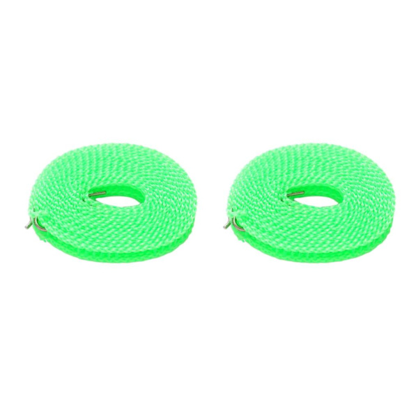 2/3/5 Klädstreck Stretchig bärbar tvättsnöre för trädgård green 800cm 2Set