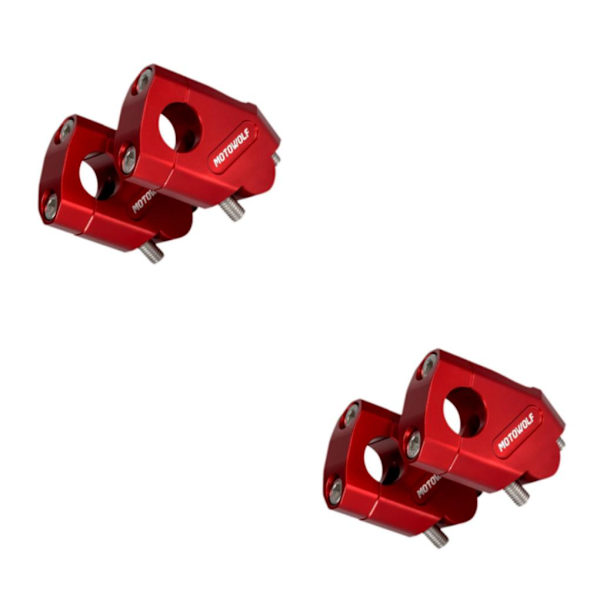 1/2/3 Universal Motorcykel Aluminium Handle Bar För Riser Bar Red 22mm 2PCS