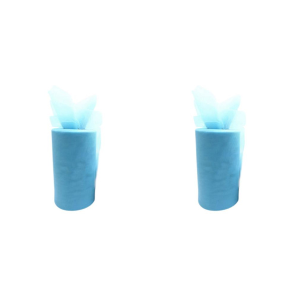 1/2/3/5 Tyllrulle Bröllopsdekoration Spole Bred Användning För sky blue 2Set