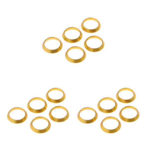 1/3/5 Aluminium Winding Check Dekorativ Ring DIY fiskespö 3Set