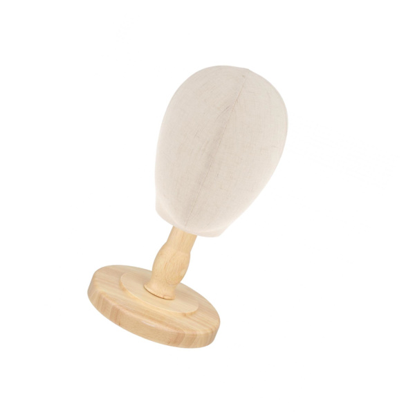 Skyltdocka Huvud Hattar Glasögon Pannband Hårstycken Display Stand Light Brown