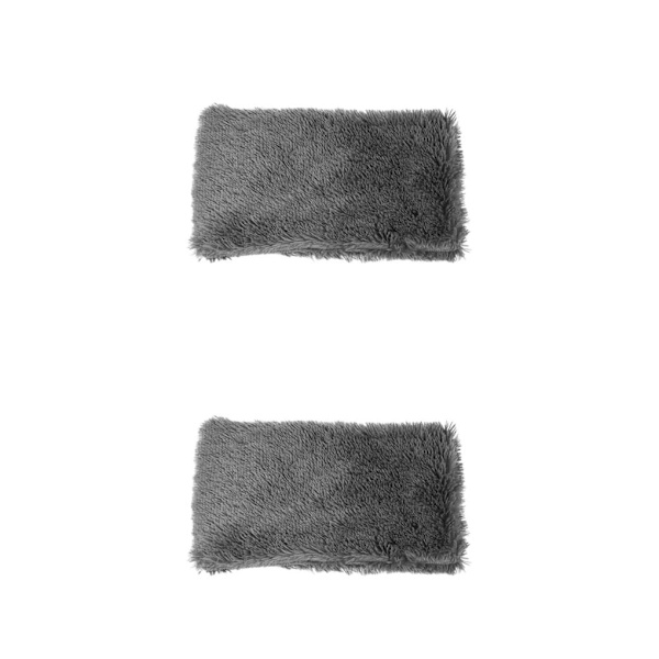 1/2/3 mjukt och bekvämt fluffigt husdjursfilt för hundar och katter dark grey M 2Set