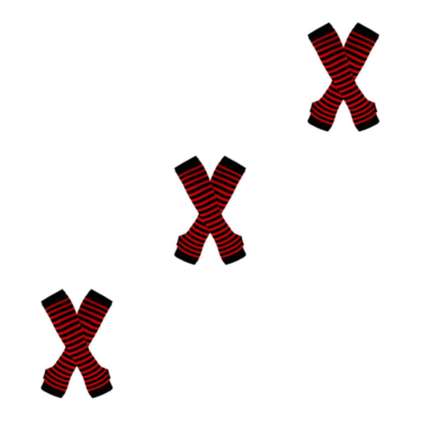 1/2/3/5 Knästrumpor för tjocka lår Lätt att bära och göra Red and black 3Set