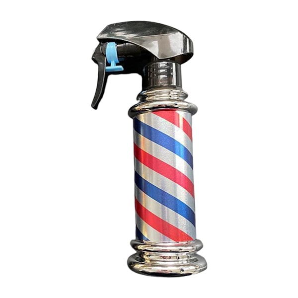 1/2 Multifunktionell Barber Spray Flaska Retro Stripes för Salong Grey 200ml 1Set