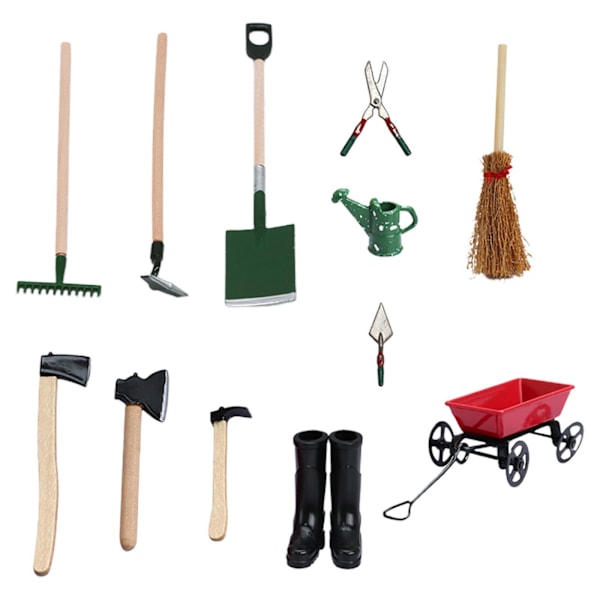 1/2/3 1:12TH Miniatyrträdgårdsredskap För låtsasspela för 1Set