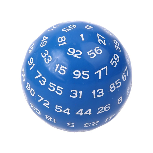 1/3/5 Akryltärningar Spelunderhållning Familjepolyedriska tärningar Blue 48mm 1Set