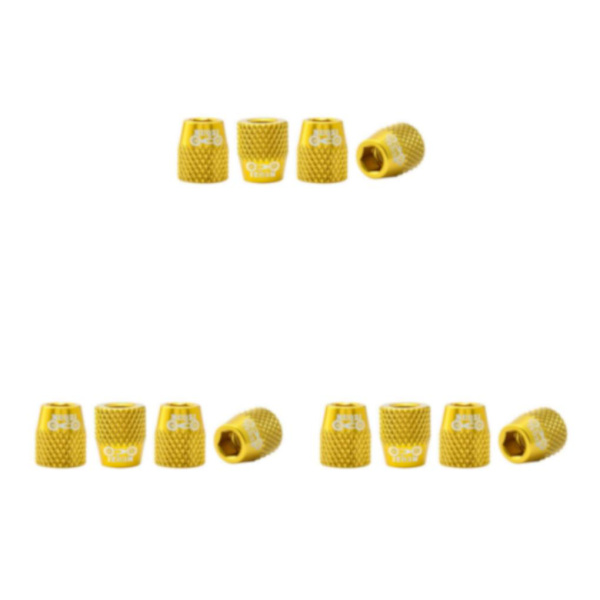 1/2/3/5 4x M6 Bike V Bromsbelägg Skruv Mountain Fasta bultar Golden 12x10MM 3Set