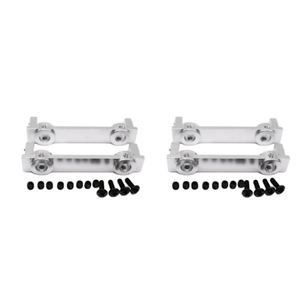 1/2/3/5 och utsökt utförande bakre stötfångare för ECX 1/12 Rc silver 2Set