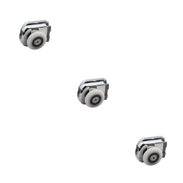 1/2/3 zinklegering Duschdörr Rullhjul för Duschrum Dusch Bottom 4 x 3.5cm 3Set