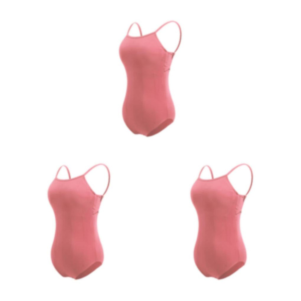 1/2/3 Dance Body Balett Leotard Dansoutfit Andas Rose Brown S 3PCS