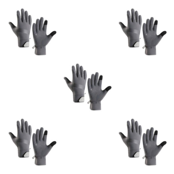 1/2/3/5 polyuretan vinterhandskar för oöverträffad värme och Grey XL 5PCS