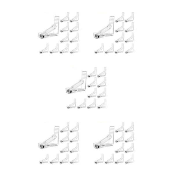 1/2/3/5 Håll hårt duk Justerbar tygklämma för Transparent 10PCS 5Set