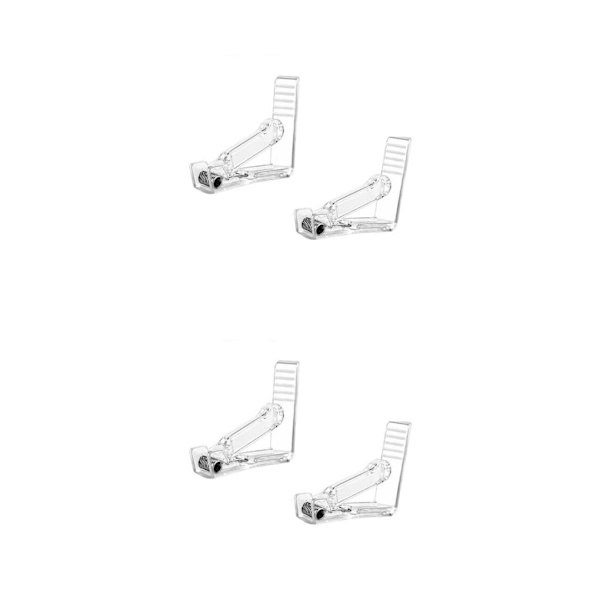 1/2/3/5 Håll hårt duk Justerbar tygklämma för Transparent 2PCS 2Set