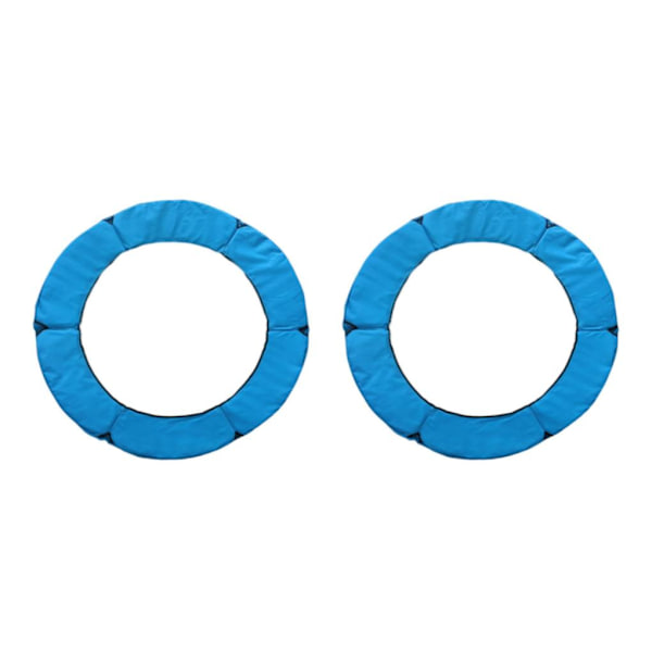 1/2/3/5 Ersättningsdyna för studsmatta säkerhetsstoppningsfjäder Blue 1.4m 2PCS