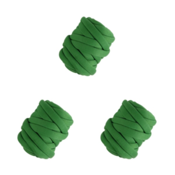 1/2/3/5 Chunky ullgarnfyllning Mjuk stickning för halsdukströja green 12 to 14m 3Set
