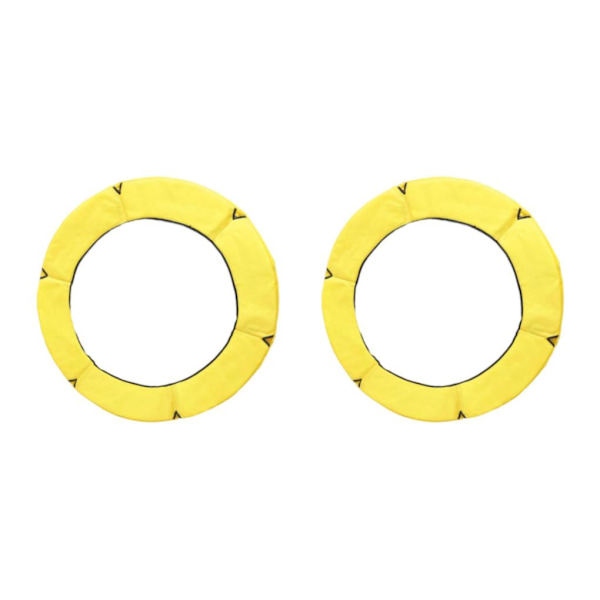 1/2/3/5 Ersättningsdyna för studsmatta säkerhetsstoppningsfjäder Yellow 1.5m 2PCS