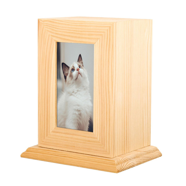 1/2 husdjursurna ask urnor för hundar Casket Memorial Keepsake Light Wood 14 x 10.5 x 17cm 1Set