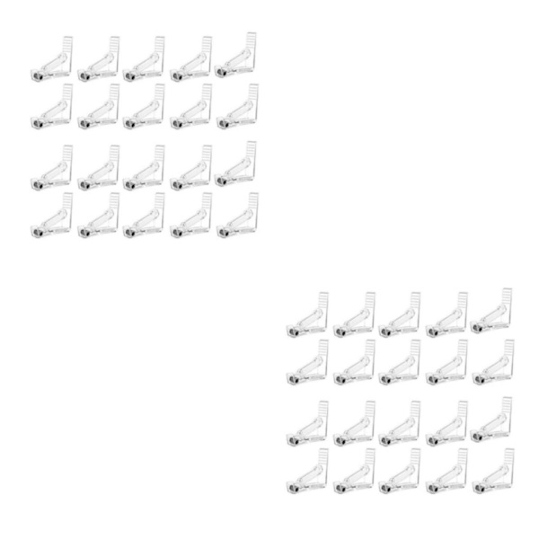 1/2/3/5 Håll hårt duk Justerbar tygklämma för Transparent 20PCS 2Set