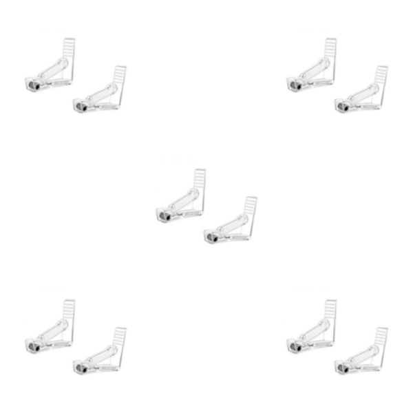 1/2/3/5 Håll hårt duk Justerbar tygklämma för Transparent 2PCS 5Set