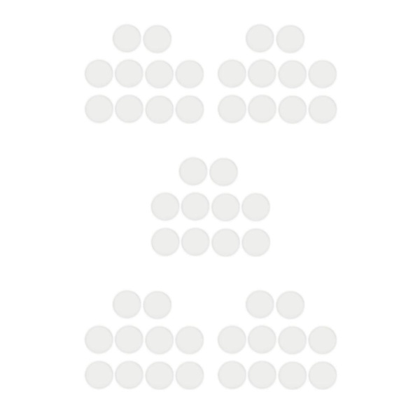 1/2/3/5 10 st 1 mm tjock platt watch Byt ut del Clear 20.5 5Set