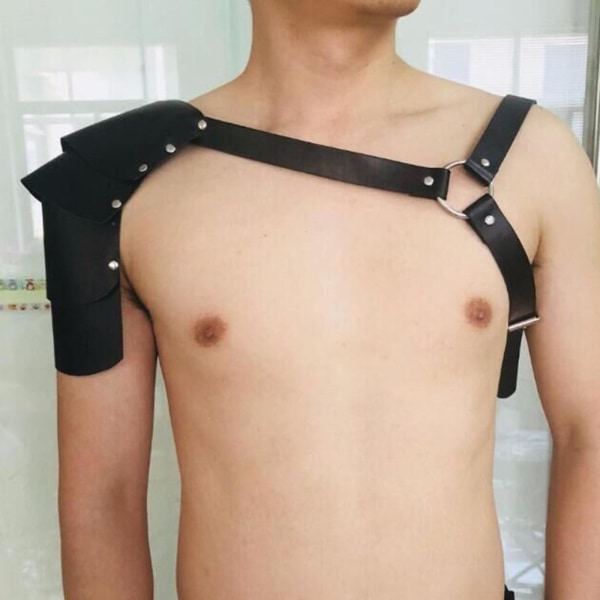 Läder Body Harness Armor Imitation Leather for Masquerade