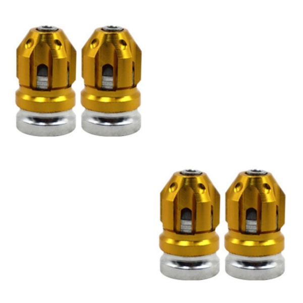 1/2/3/5 2st Däckventil Stamskydd Skydd Passar för motorcyklar Gold 26x15mm 2Set