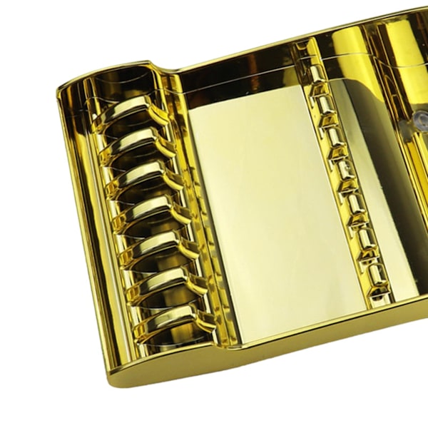 1/2 Anti- För slip Hår Sax Rack Shop Hår Sax Bricka Gold 20.6x14x5.4cm 1Set