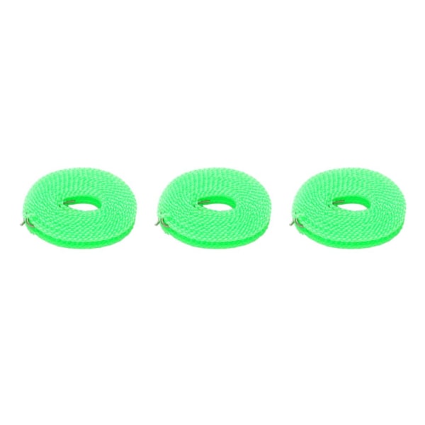 2/3/5 Klädstreck Stretchig bärbar tvättsnöre för trädgård green 500cm 3Set