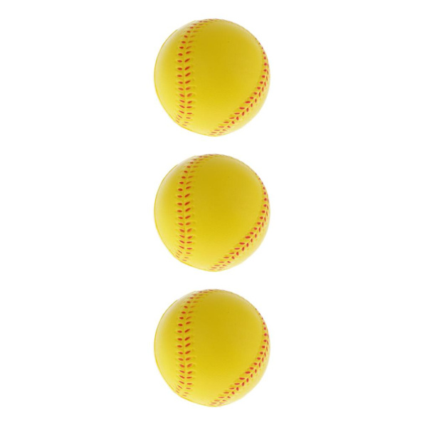 1/2/3 Träning baseball Träning Boll Sport Team Game Match Yellow 7.5cm 3Set