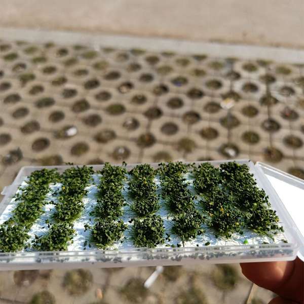 1/2/3/5 Miniature Cluster För Grass Grass Tufts Scenery Model Dark Green 1Set
