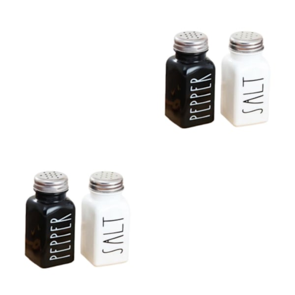 1/2 Salt- och Pepparshaker Set Kryddor flaska Krukor 2Set
