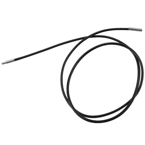 1/3 2mm Handgjorda Svarta Halsband Sladdar Vax Rep Strängar för 1Set