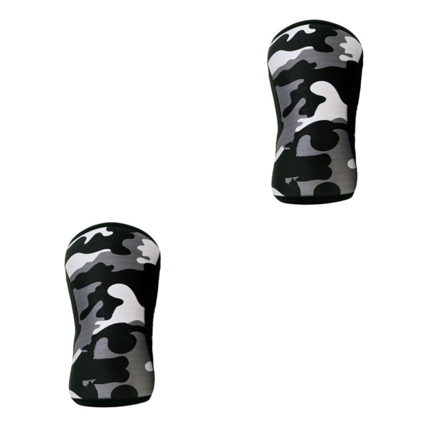 1/2/3 knästödshylsa för styrkelyft knäböj för män och Black XL 2PCS