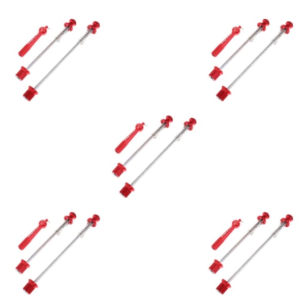 1/3/5 Fram Bak Quick Release Axle För Cykelspett för väg Red 5Set