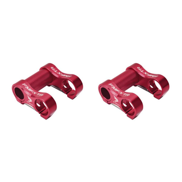 1/2/3/5 hopfällbar cykel dubbelstammad aluminiumlegering för cykling Red 75 x 72mm 2Set