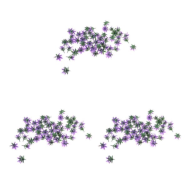 1/2/3/5 50st Model Weeds for Architecture Train Railway Wargame Purple 3Set