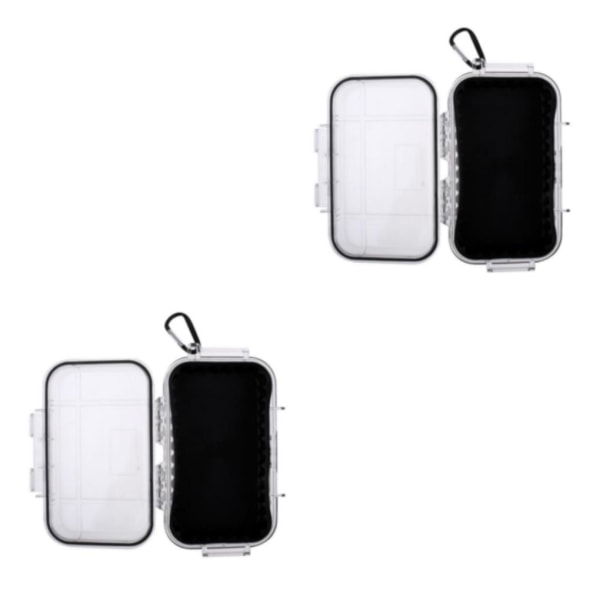 1/2/3 utomhus stötsäker överlevnad vattentät case Box Clear 2Set