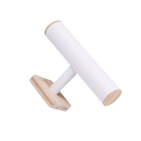 1/2 trätillverkat armbandsskärmstativ, hållbart och utsökt hantverk White 1Set