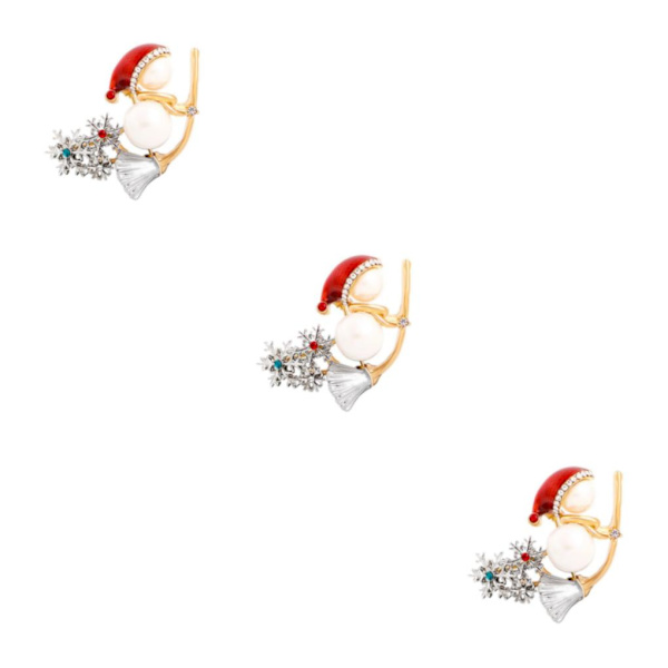 1/2/3/5 Pins Brosch Skjorta Dam Accessoarer Christmas Lapel Gift Tree 3Set