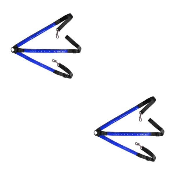 1/2/3/5 justerbar LED-hästbröstkrage mycket synlig Blue 2PCS