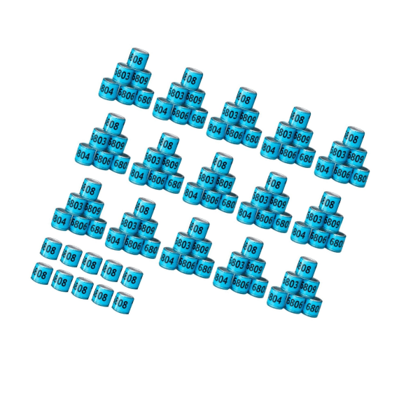 1/2/3/5 100st 8mm 2023 För duvring för de flesta vuxna fåglar Blue America 100 pcs 2PCS